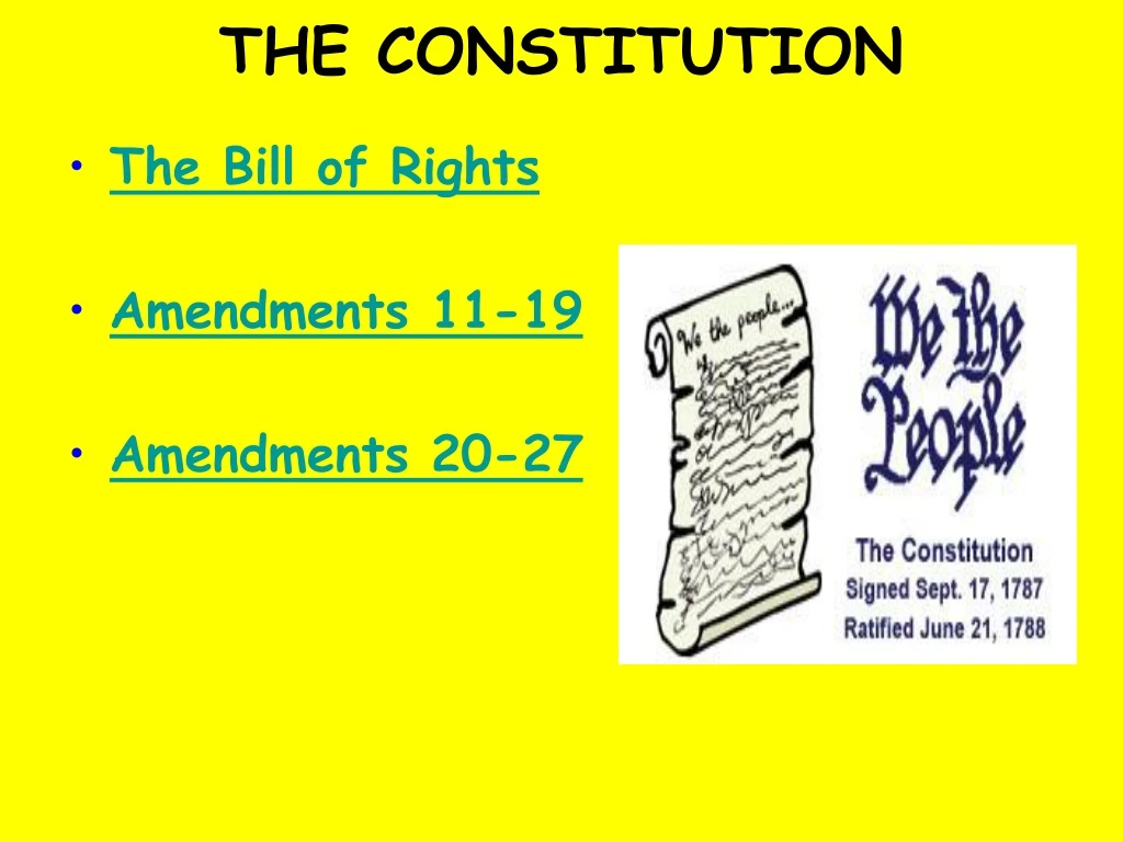 the constitution