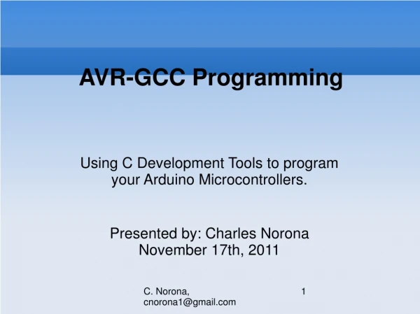 AVR-GCC Programming