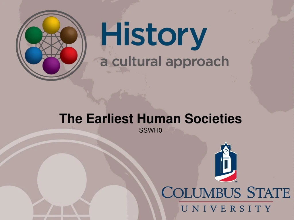 the earliest human societies sswh0