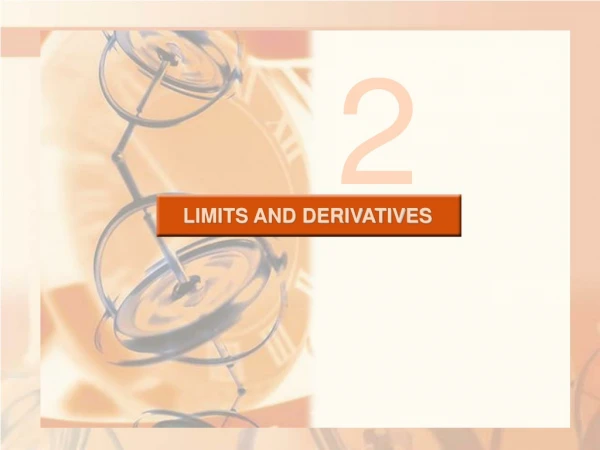 LIMITS AND DERIVATIVES