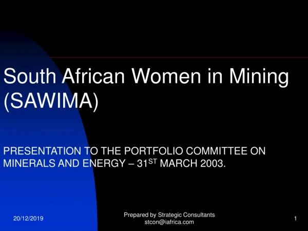 South African Women in Mining  (SAWIMA)