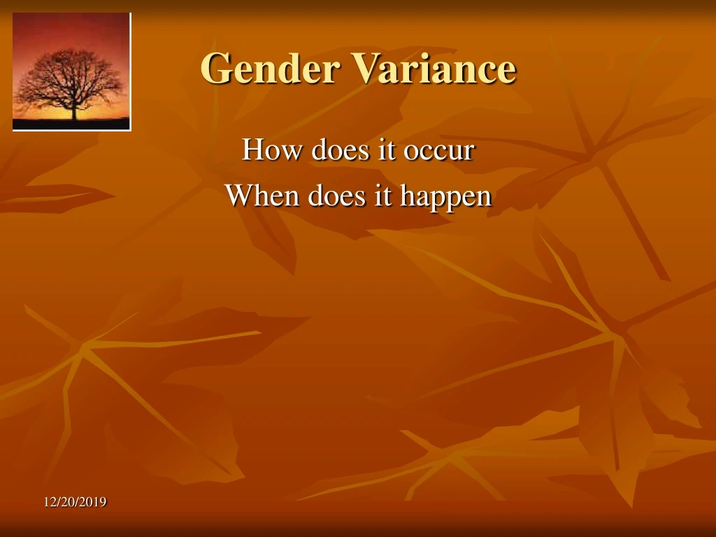 gender variance