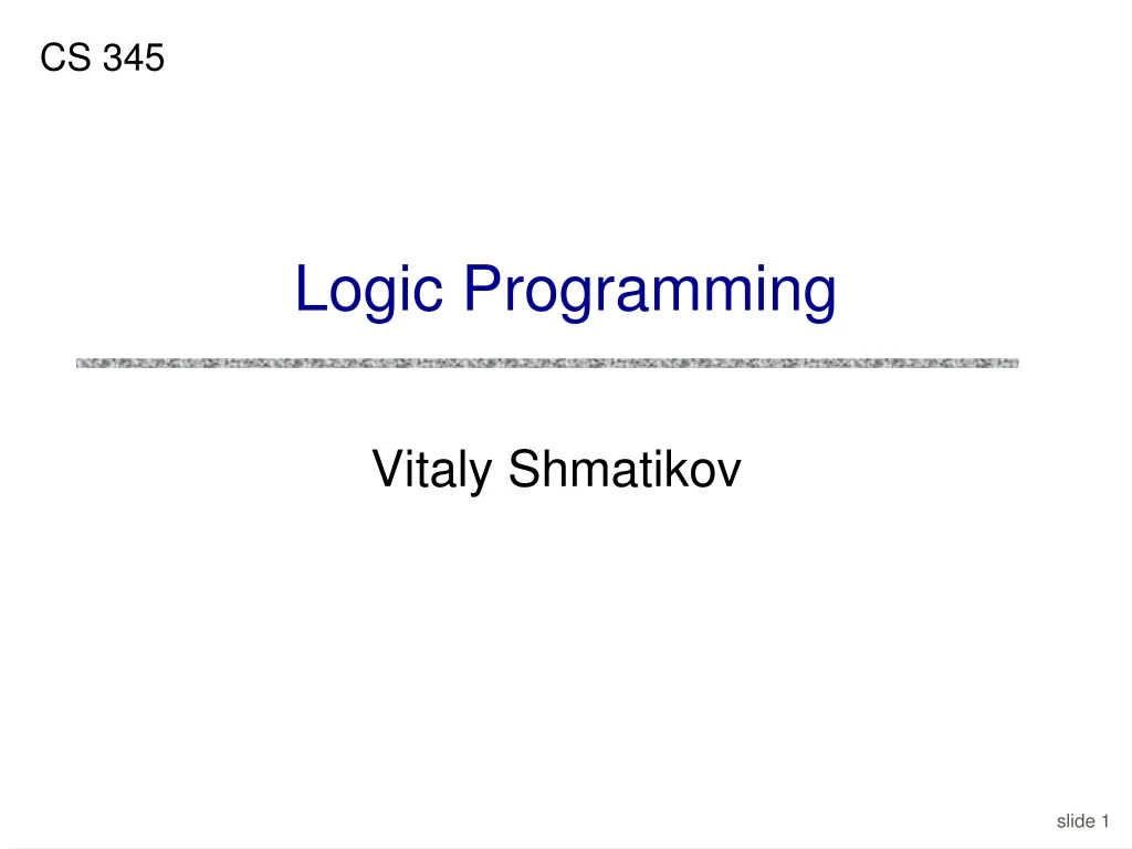 logic programming