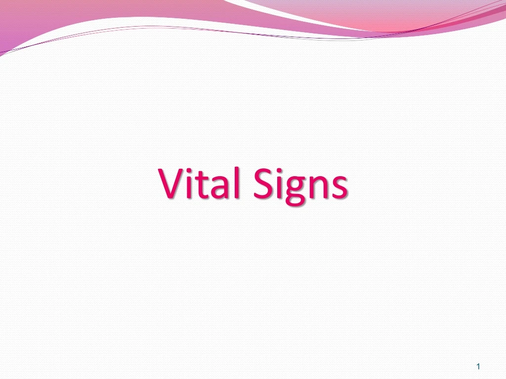 vital signs