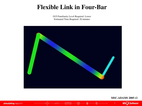 Flexible Link in Four-Bar GUI Familiarity Level Required: Lower
