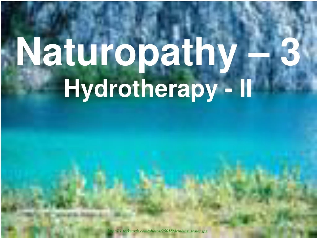 naturopathy 3 hydrotherapy ii