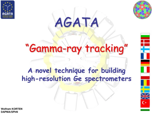 AGATA “Gamma-ray tracking” A novel technique for building  high-resolution Ge spectrometers