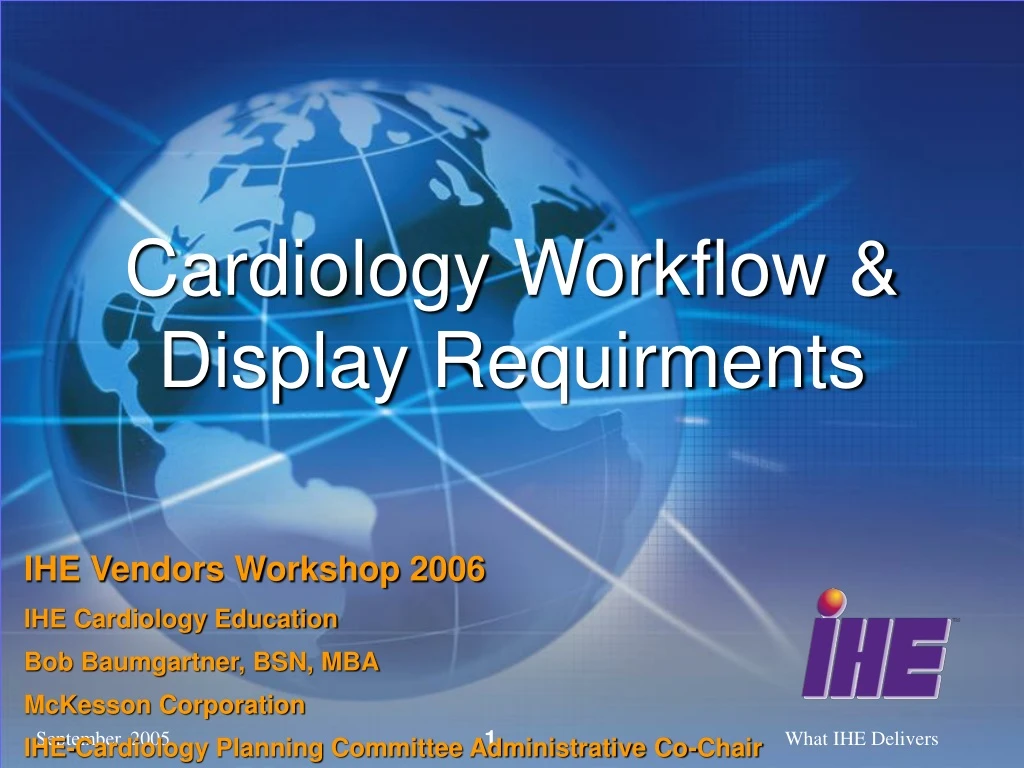 cardiology workflow display requirments