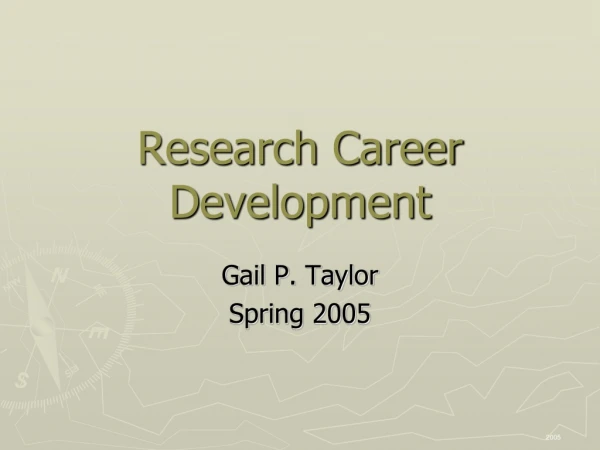 Research Career Development