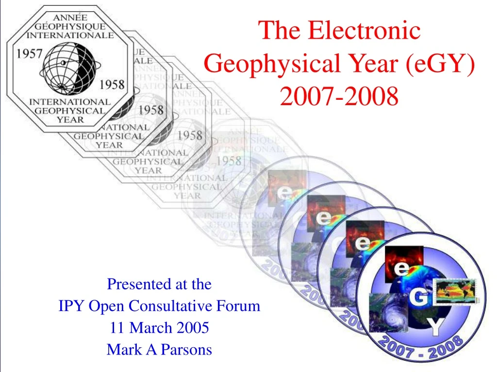 the electronic geophysical year egy 2007 2008