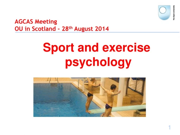 AGCAS Meeting  OU in Scotland - 28 th  August 2014