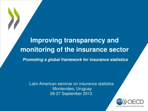 Latin American seminar on insurance statistics  Montevideo, Uruguay  26-27 September 2013  .