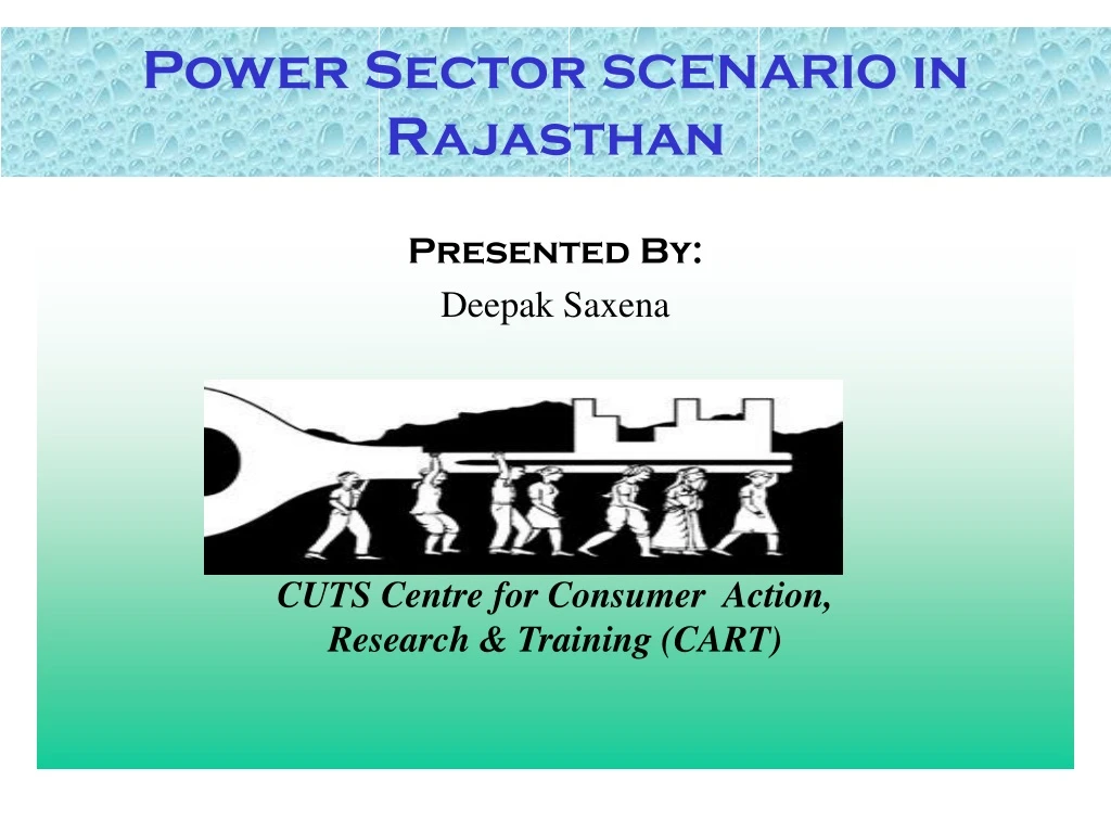 power sector scenario in rajasthan