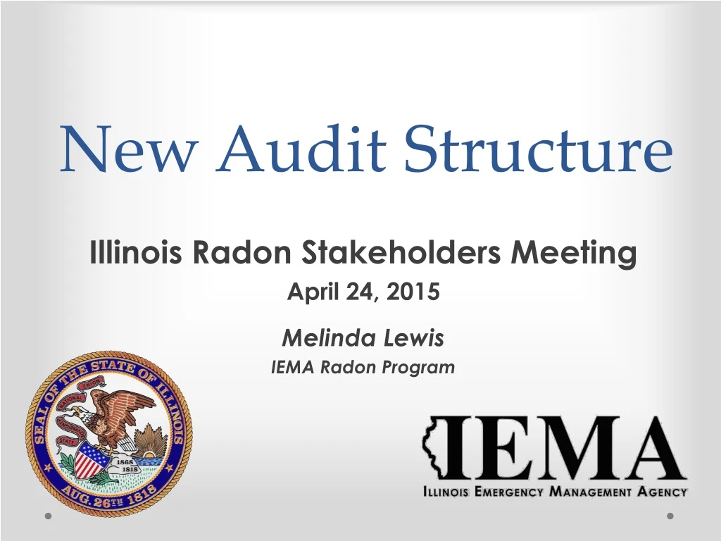 new audit structure