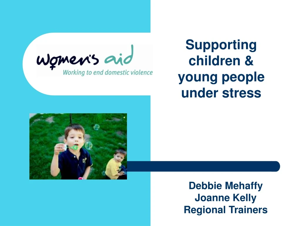 supporting children young people under stress
