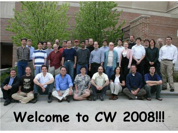 Welcome to CW 2008!!!