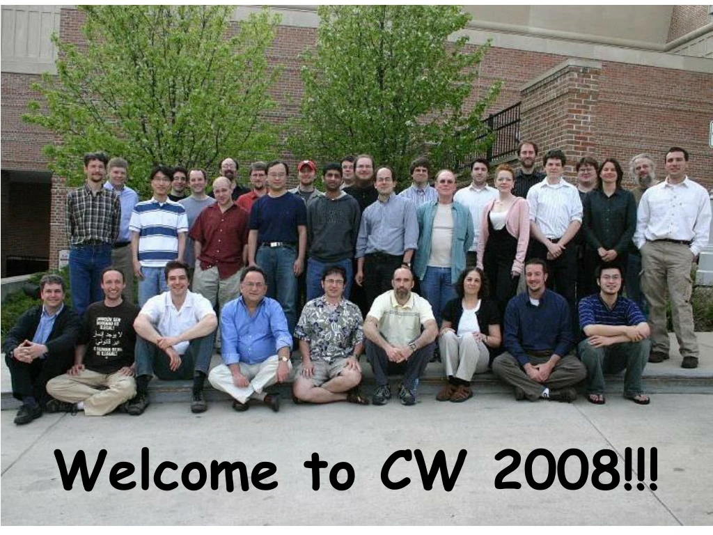 welcome to cw 2008