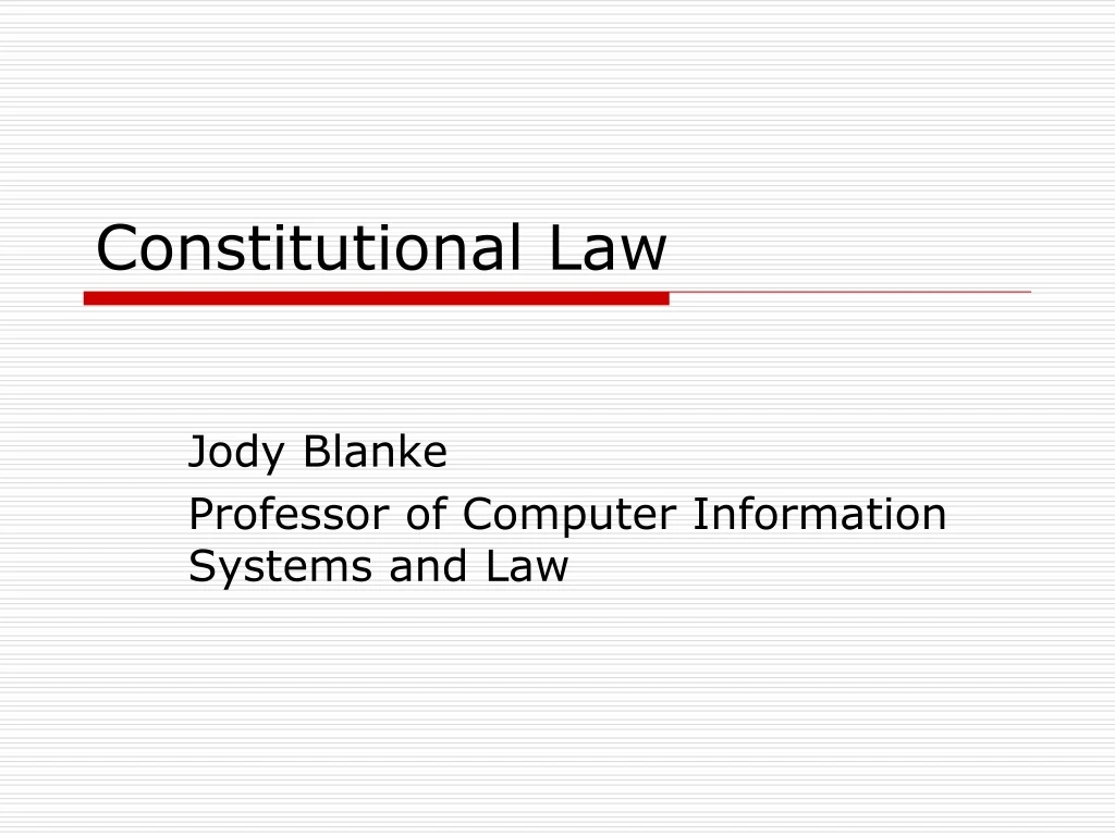 constitutional law