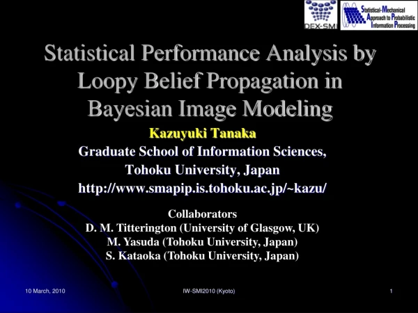 Statistical Performance Analysis by Loopy Belief Propagation in  Bayesian Image Modeling