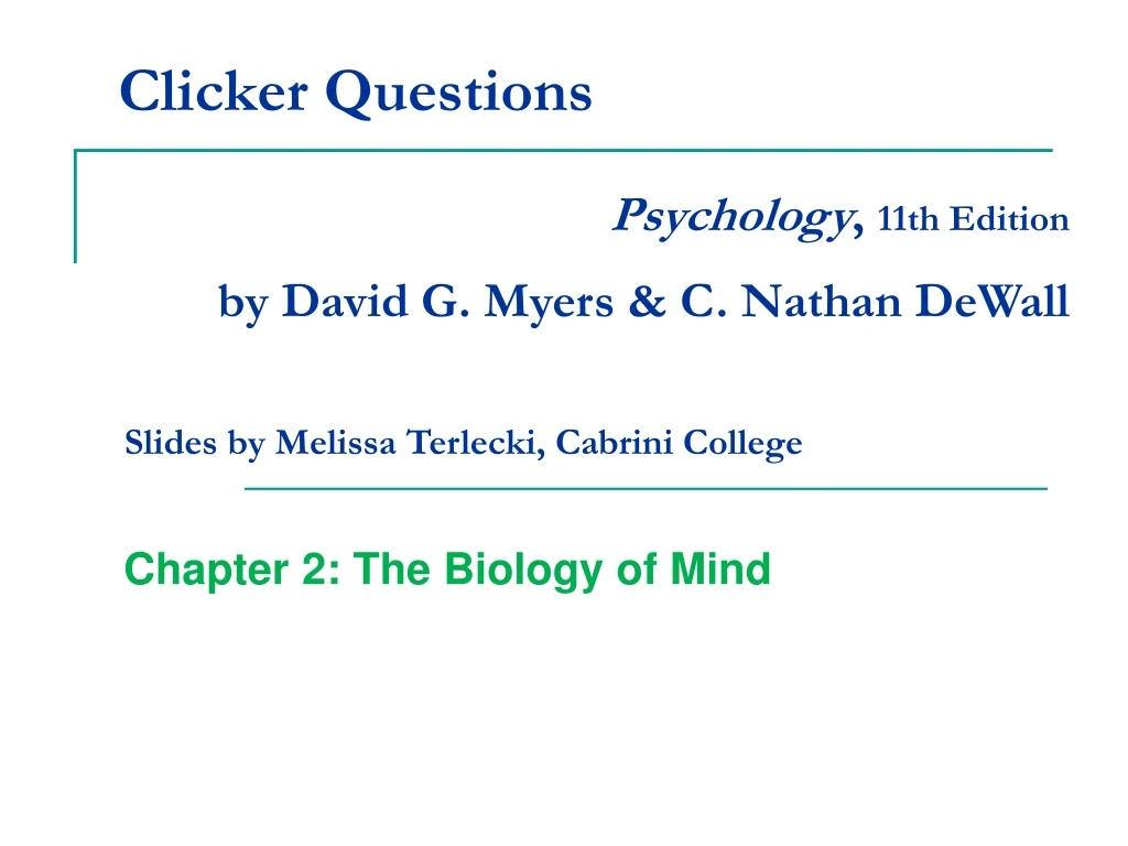 clicker questions