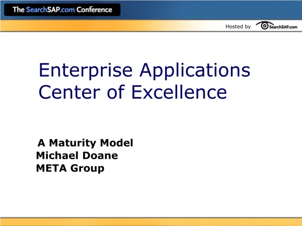 Enterprise Applications Center of Excellence