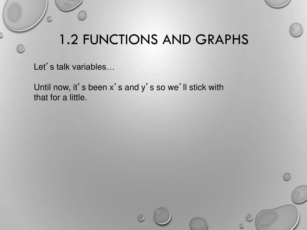 1 2 functions and graphs