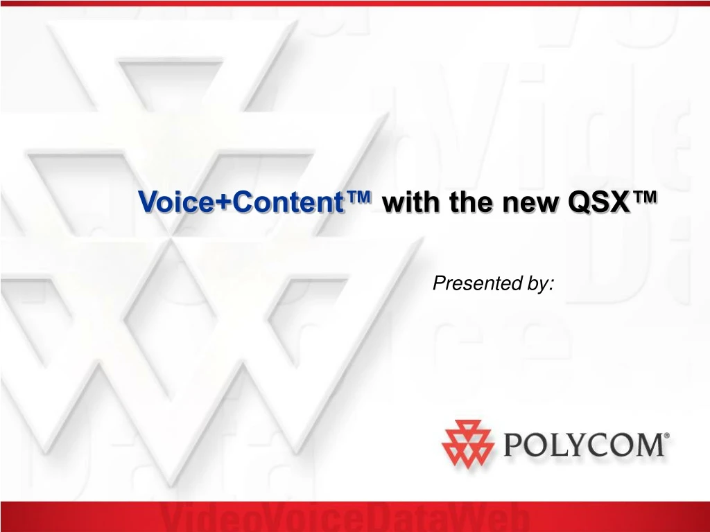 voice content with the new qsx