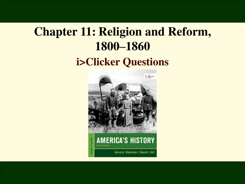 chapter 11 religion and reform 1800 1860