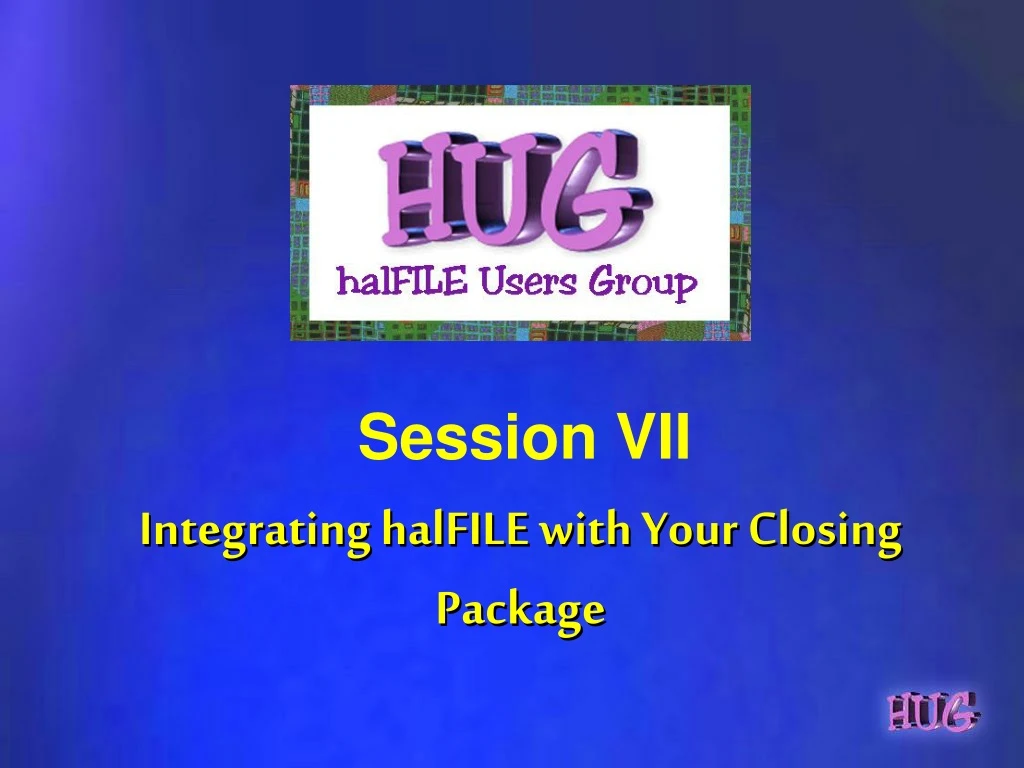 integrating halfile with your closing package