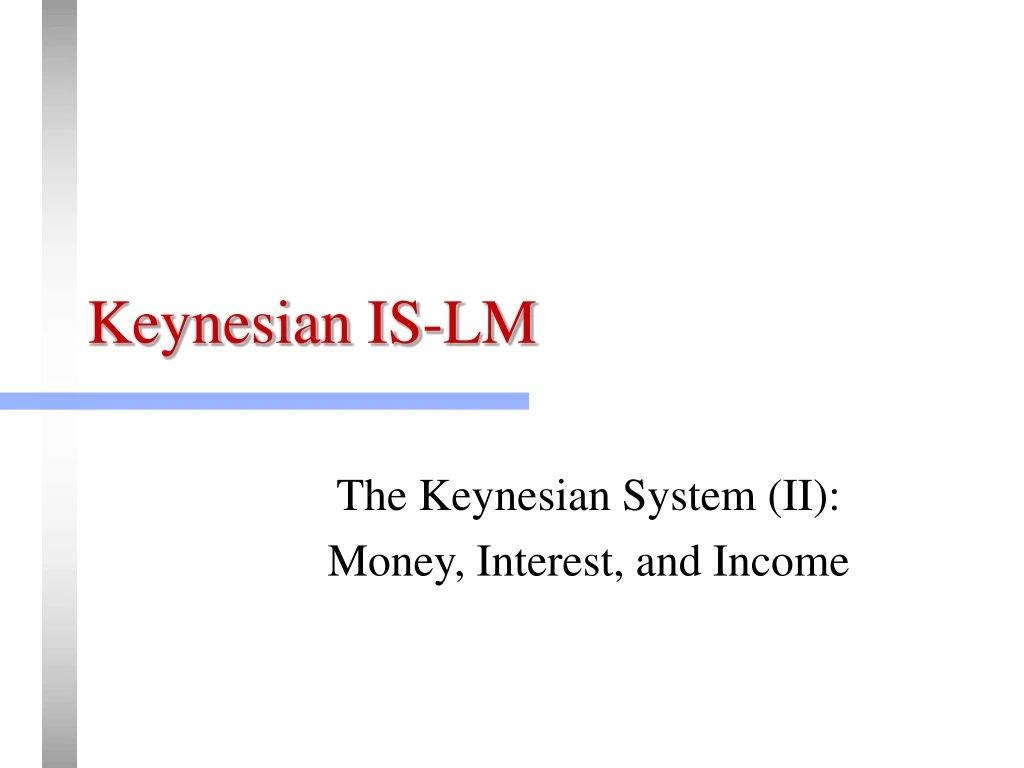 keynesian is lm