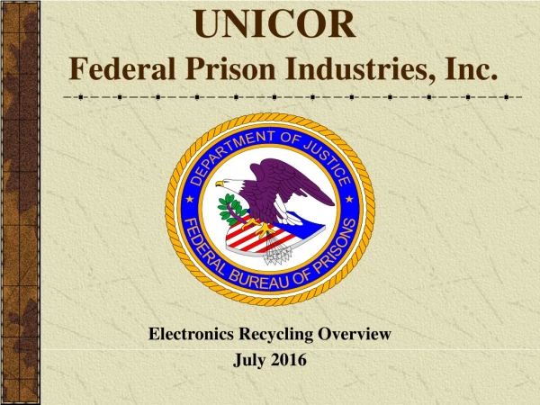 UNICOR  Federal Prison Industries, Inc.