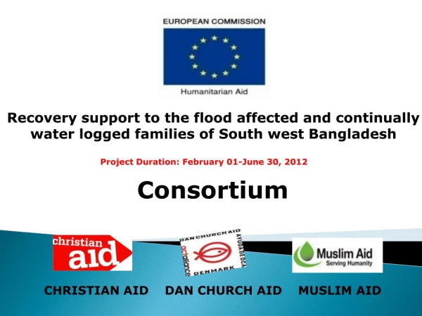 Consortium CHRISTIAN AID    DAN CHURCH AID    MUSLIM AID