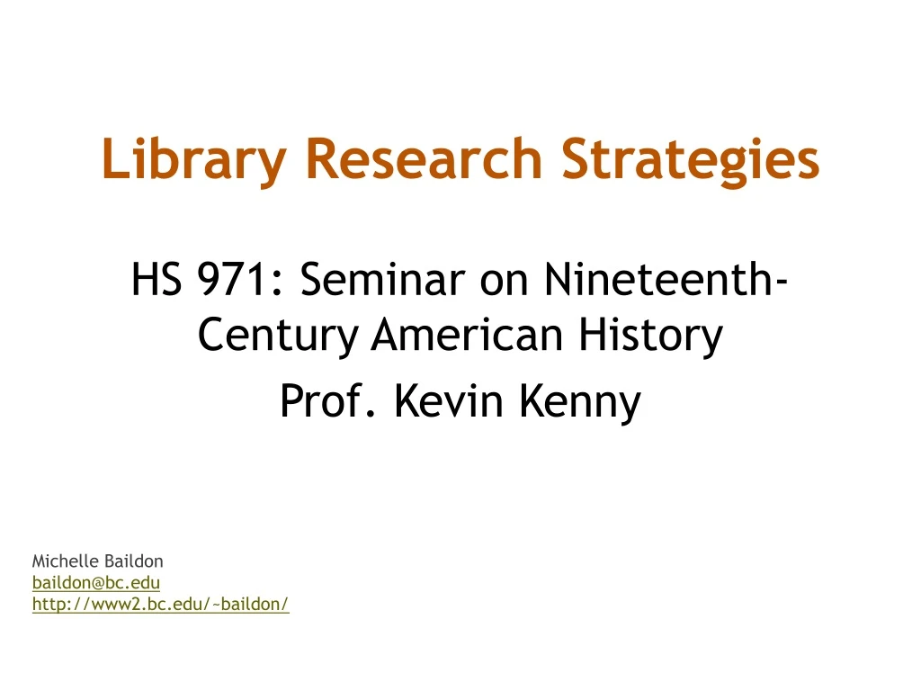 library research strategies