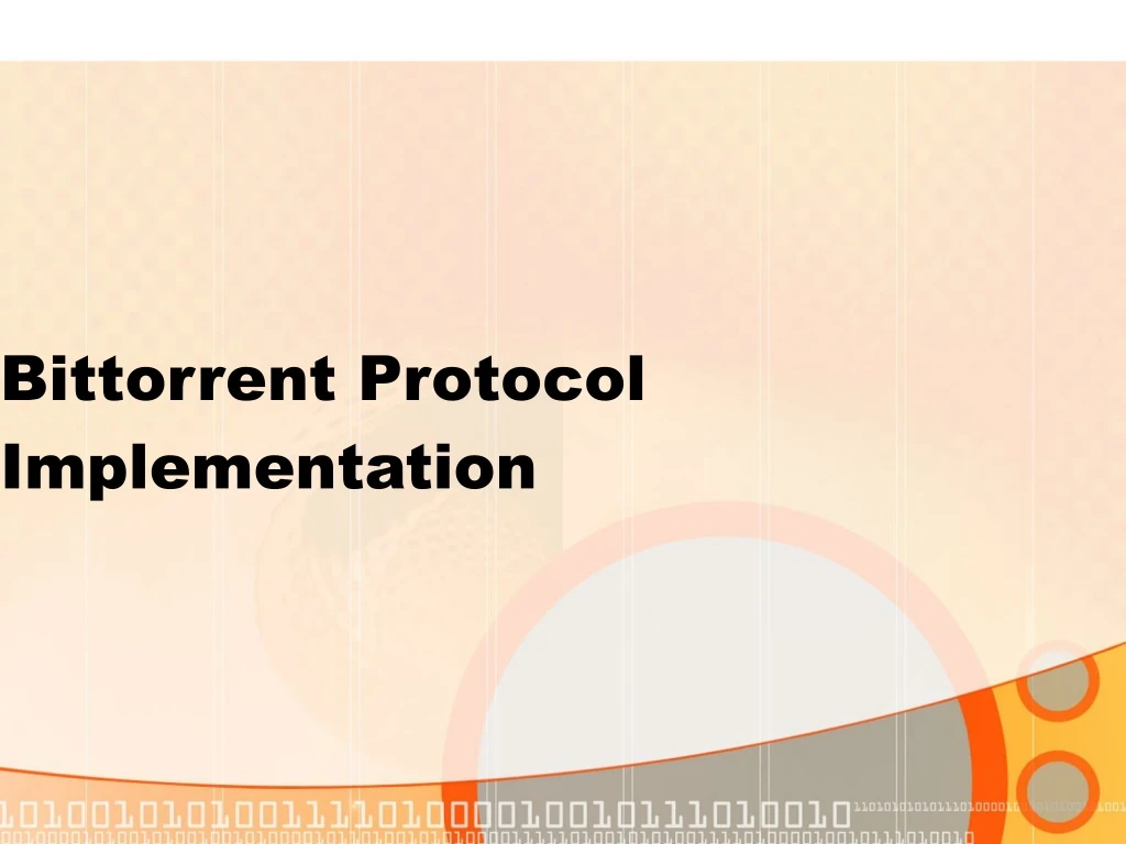 bittorrent protocol implementation