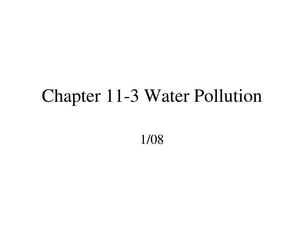 chapter 11 3 water pollution