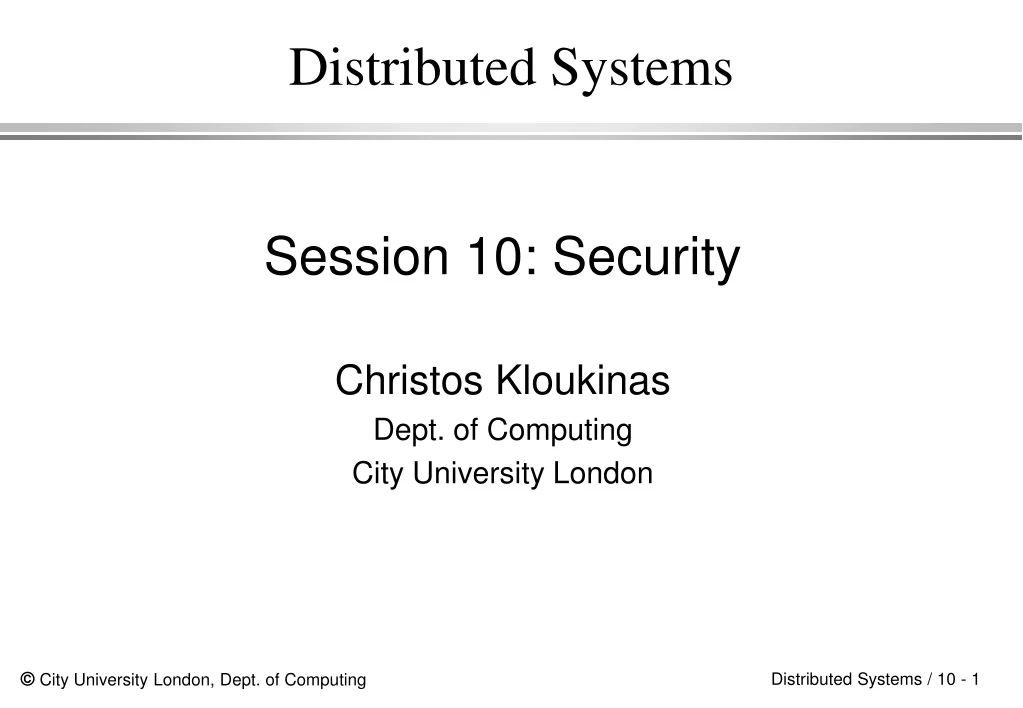 distributed systems