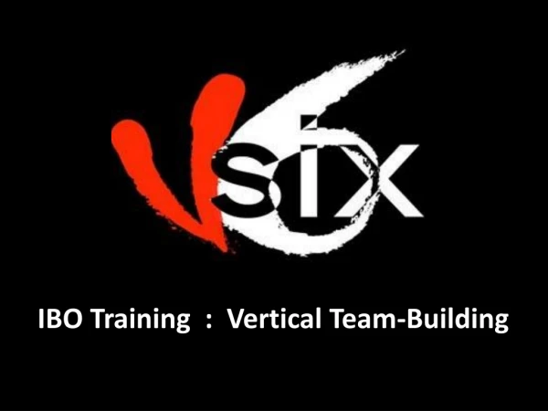 IBO Training  :  Vertical Team-Building