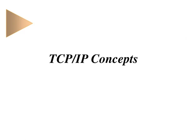 TCP/IP Concepts