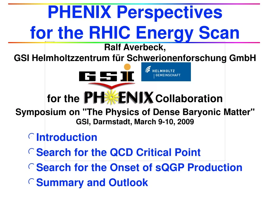 phenix perspectives for the rhic energy scan