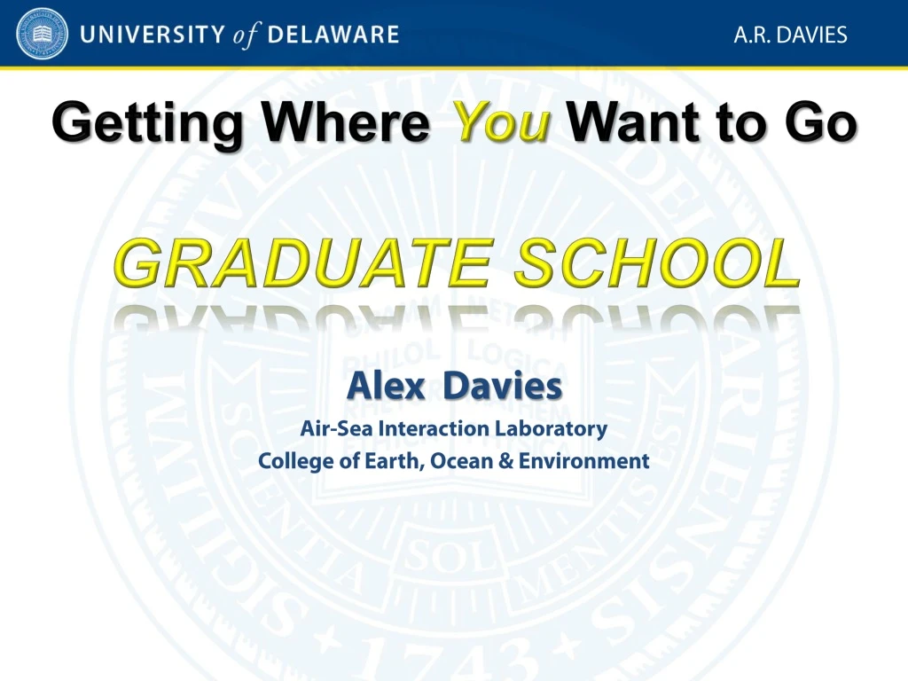 alex davies air sea interaction laboratory college of earth ocean environment