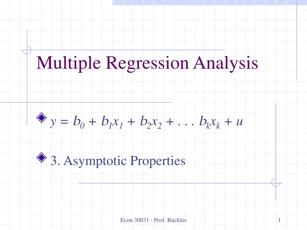 multiple regression analysis