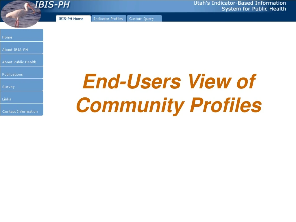 end users view of community profiles
