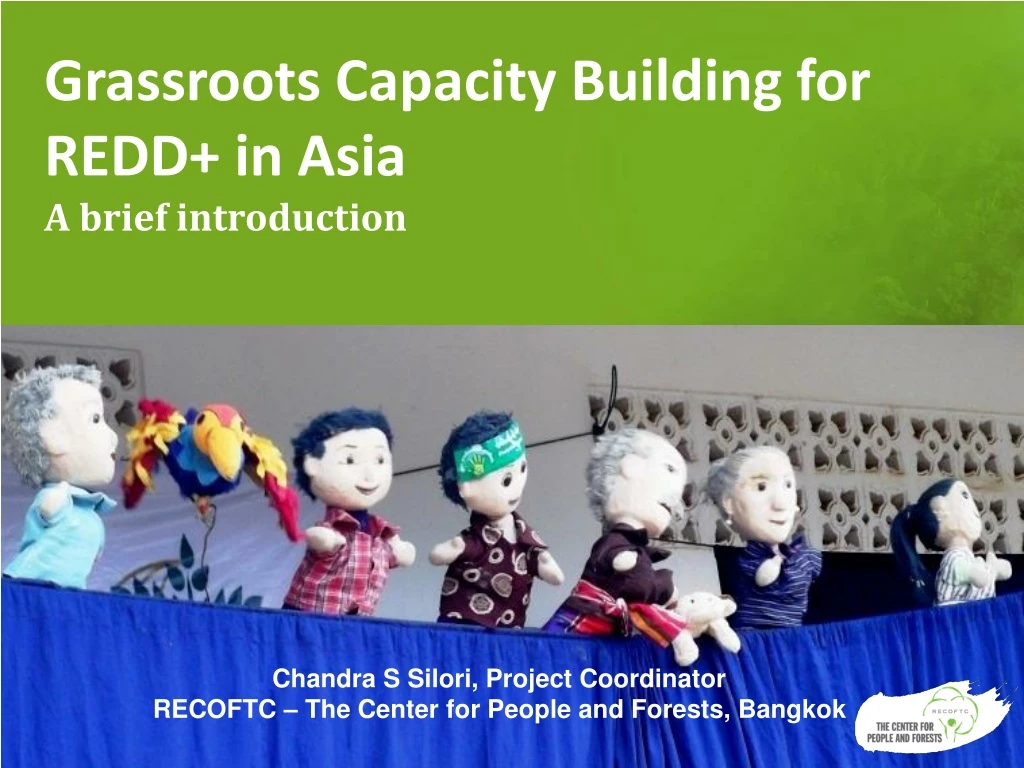 grassroots capacity building for redd in asia a brief introduction