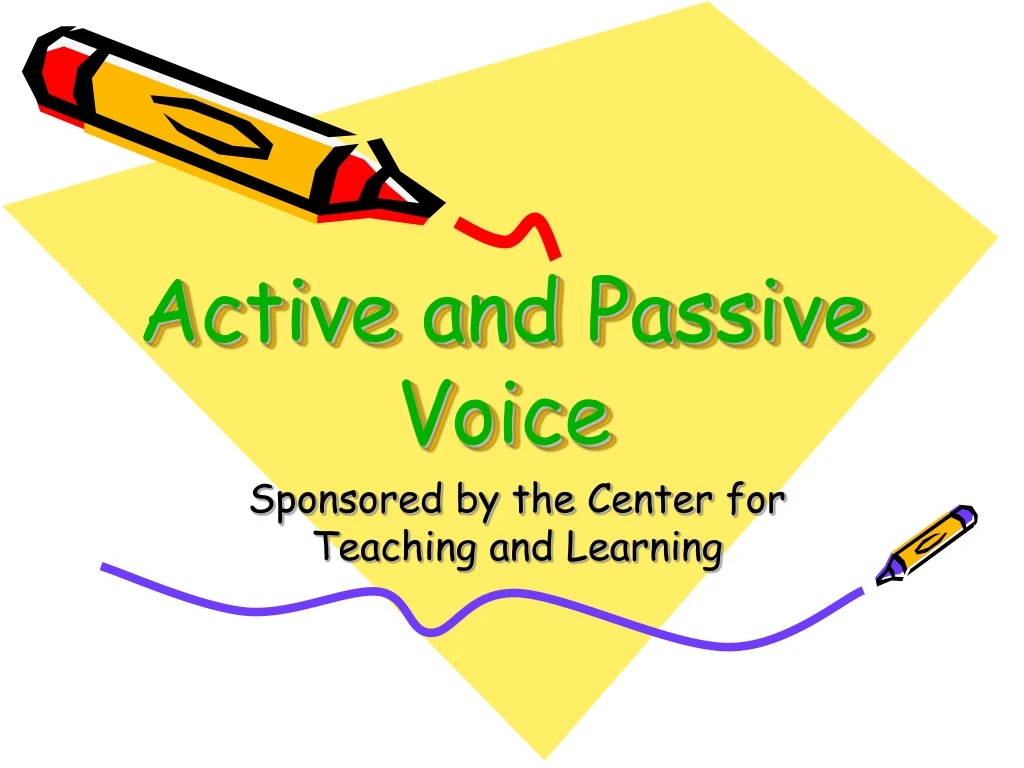 active and passive voice