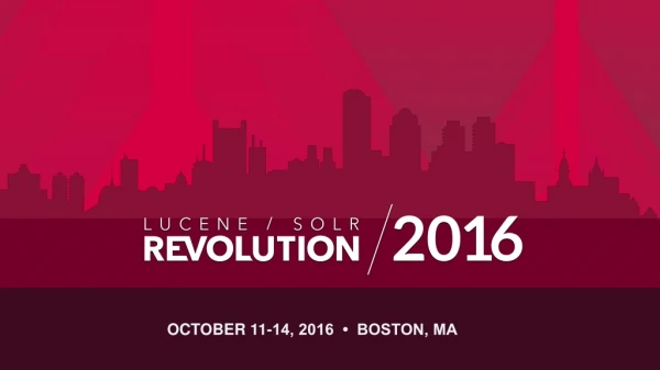 OCTOBER 11-14, 2016  •  BOSTON, MA