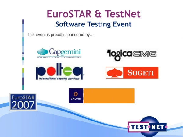 EuroSTAR &amp; TestNet  Software Testing Event