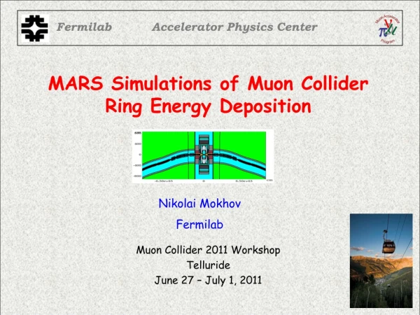 MARS Simulations of Muon Collider Ring Energy Deposition