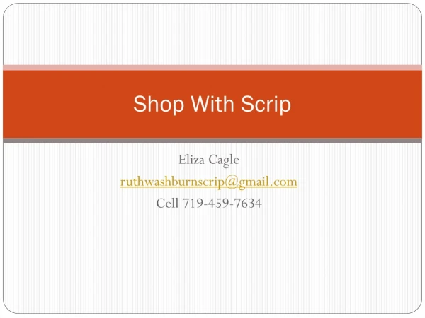 Shop With Scrip