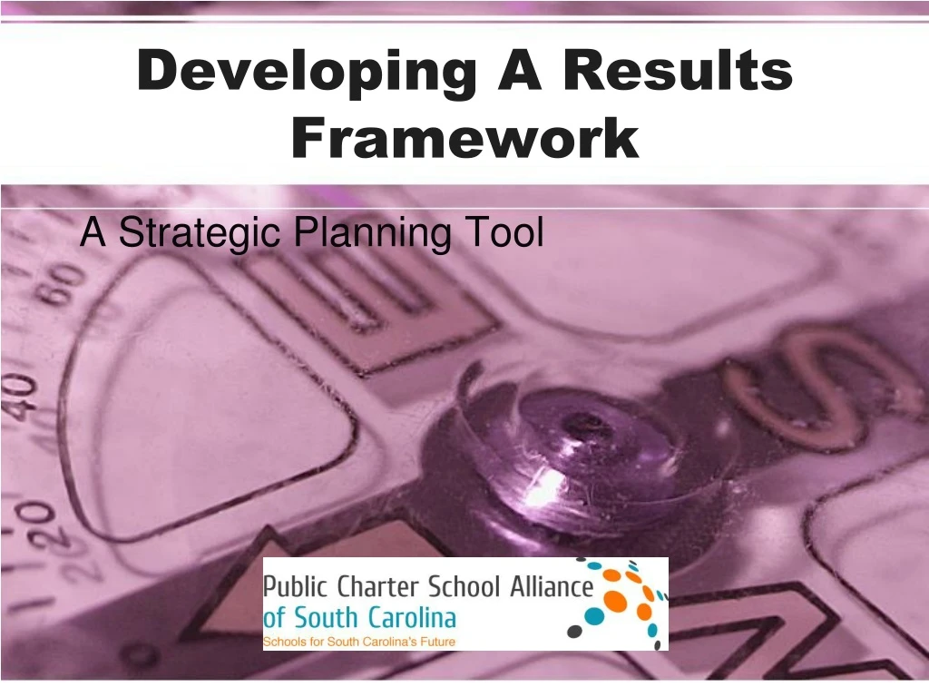 developing a results framework