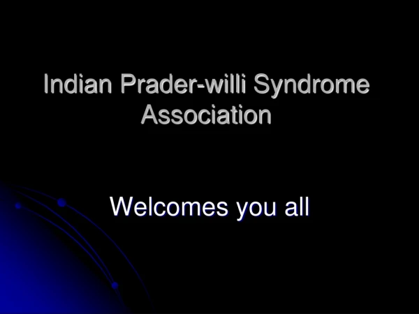 Indian  Prader-willi  Syndrome Association